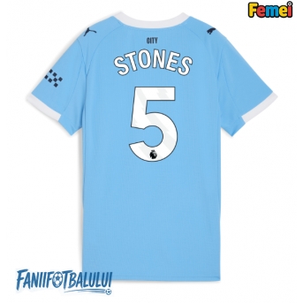 Manchester City John Stones #5 Tricou Fotbal Replică 2025-26 Femei Acasa